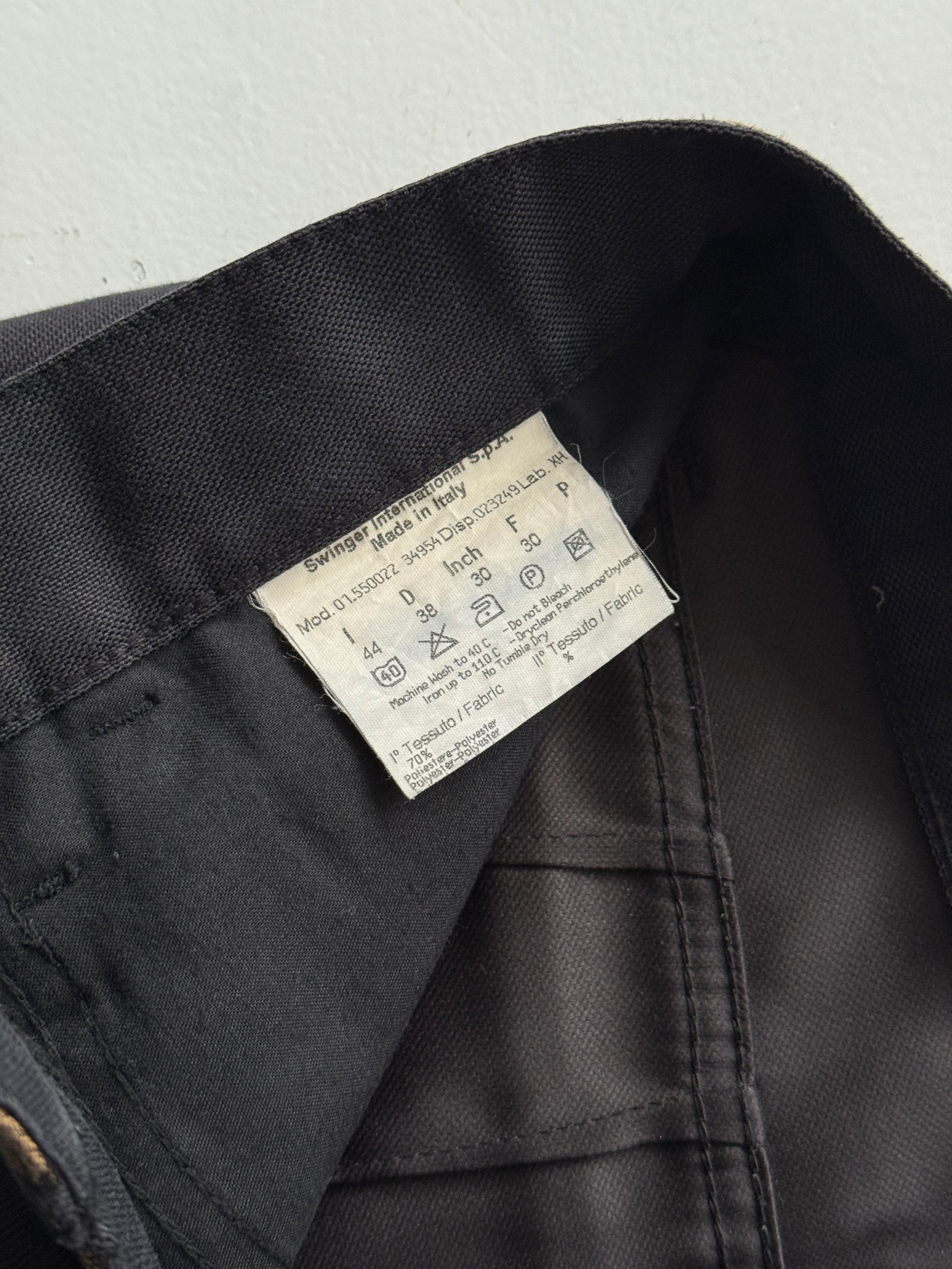 Black Fendi Designer 90's Vintage Straight Leg Denim Jeans - W30 x L28