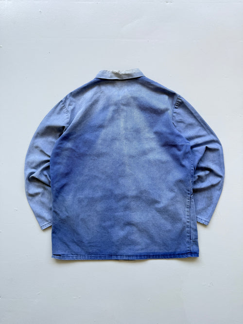 Blue French Chore Jacket 80's Vintage Workwear CH327 - Medium