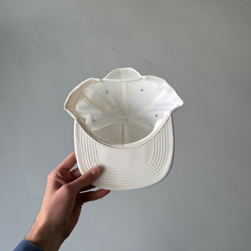White Quacker Maid Vintage SnapBack Trucker Cap