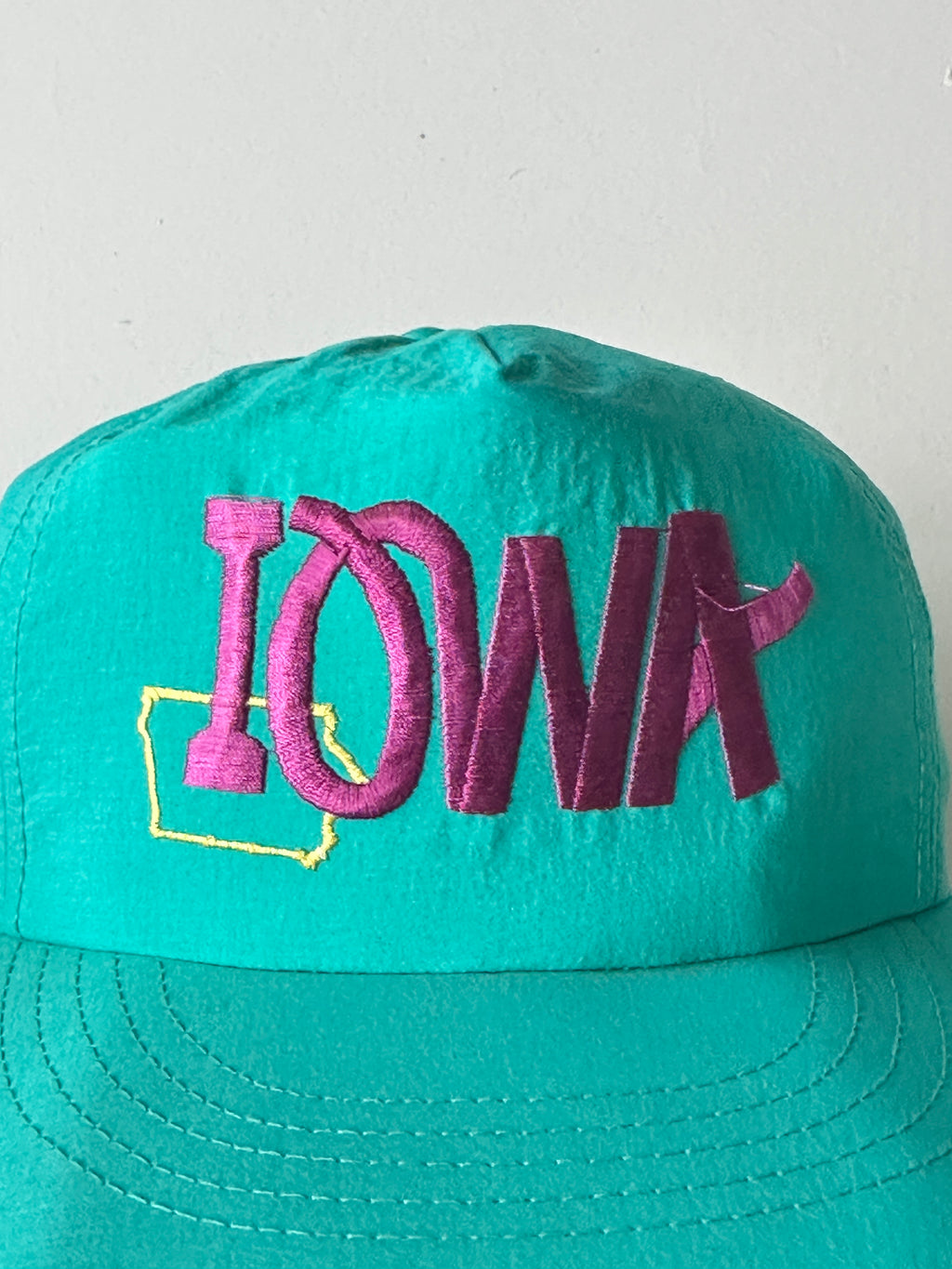 Teal Iowa State 90's Vintage SnapBack Trucker Cap
