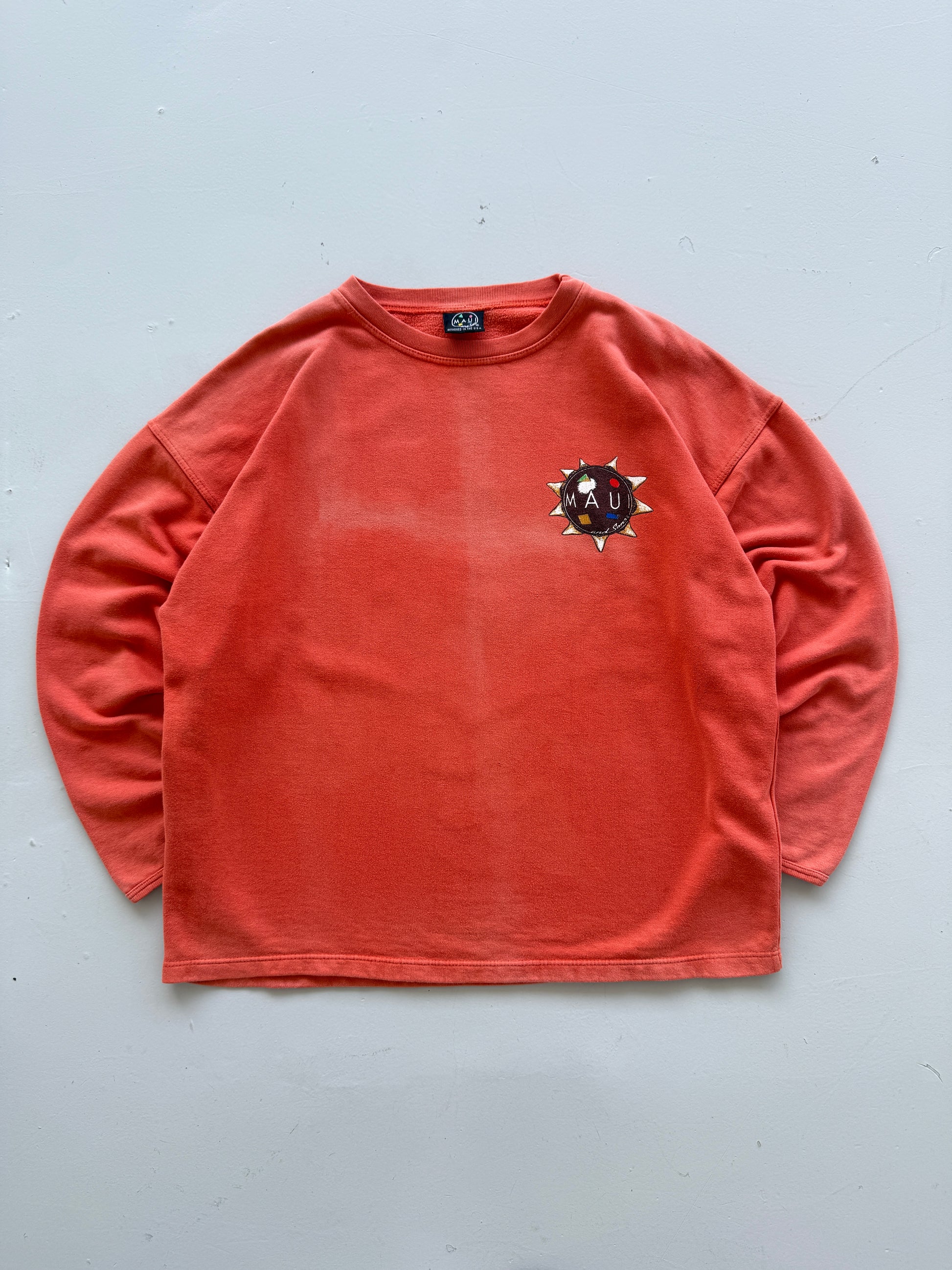 Maui and Sons Canoe Surfing 90's Vintage Sweatshirt - XL