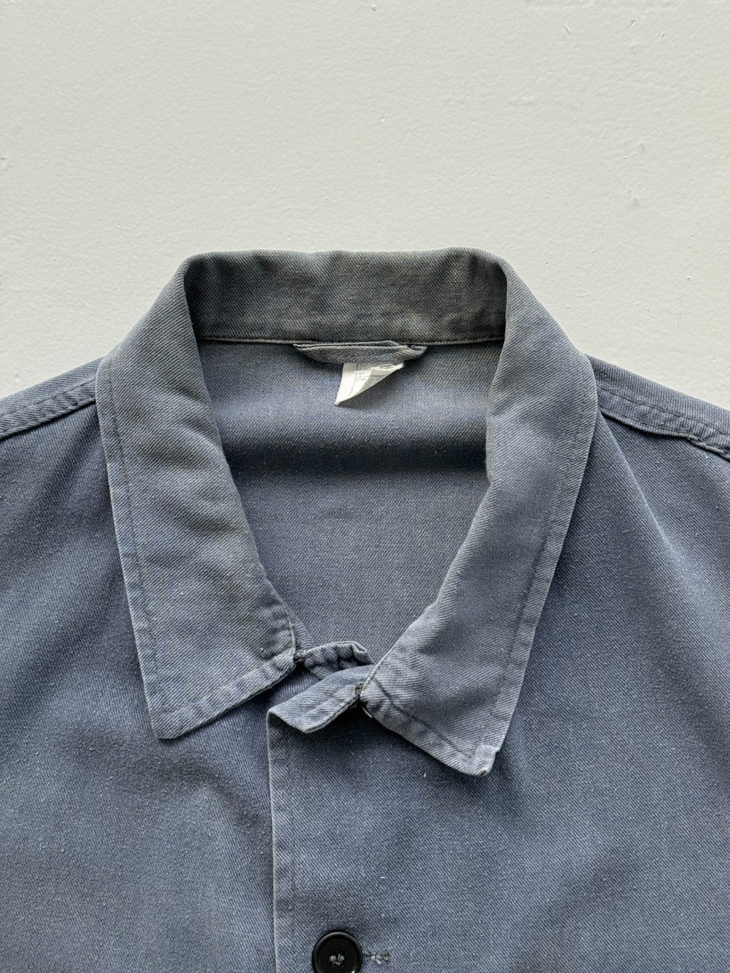 Navy Vintage French Chore 70s Thrashed Workwear CH180 Jacket - Small
