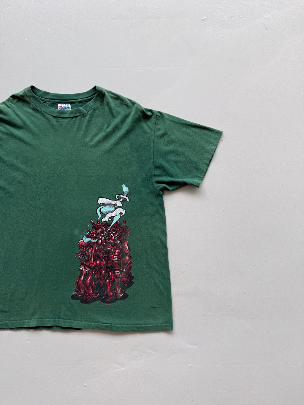 Green Mad Boy 90's Vintage Single Stitch Hip Hop Graphic T-Shirt - XL