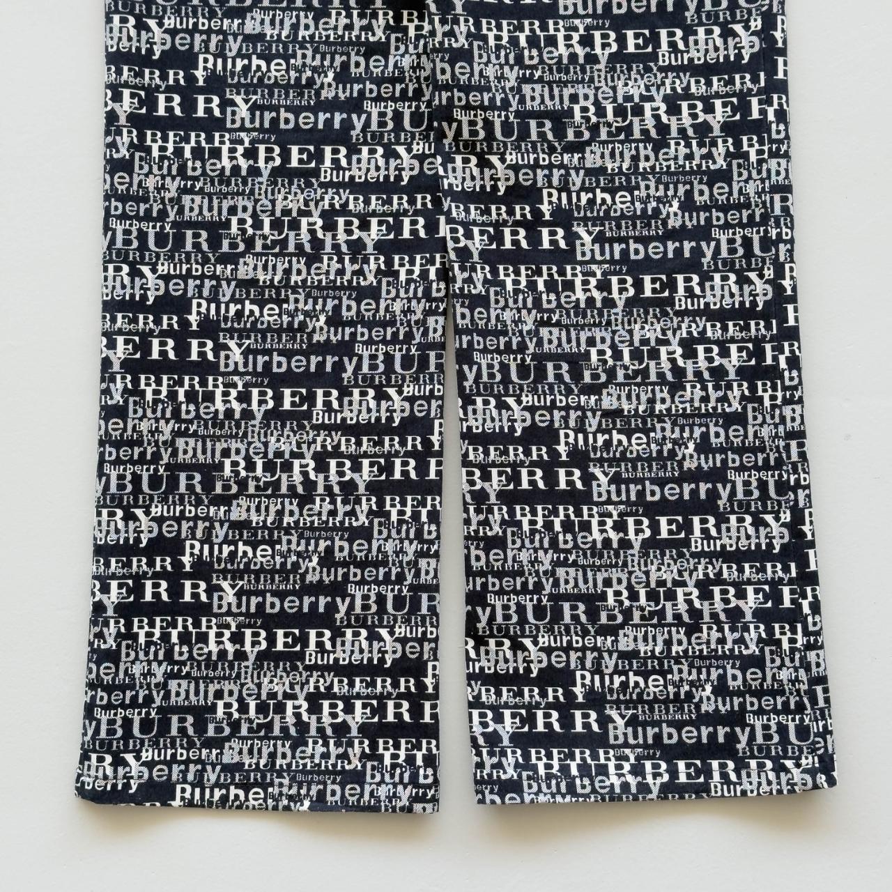 Black Burberry Cotton 90's Vintage Trousers/Capri - 31” x 30”