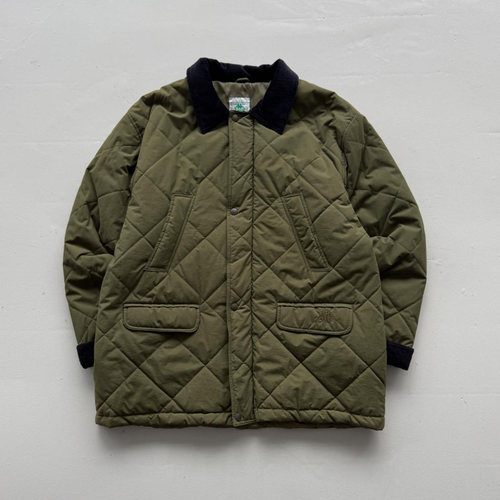 Green Kappa 90's Heavy Duty Quilted Jacket - XL