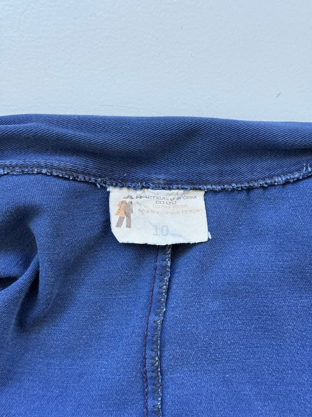 Blue British Rail 1970s Vintage Workwear Chore Jacket CH457 - Small