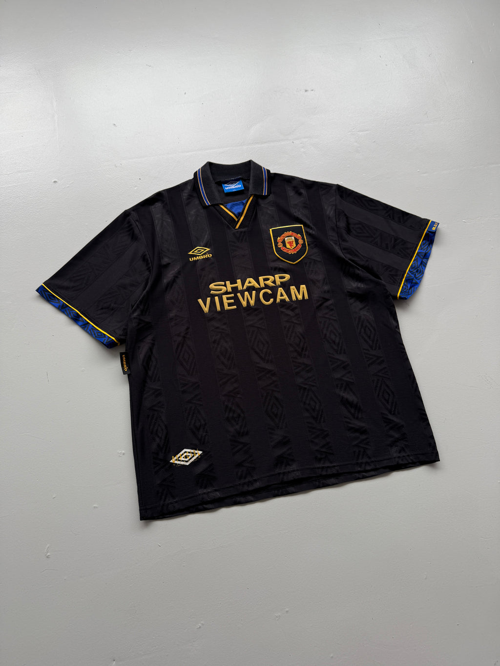 Umbro Manchester United Sharp Viewcam 90's Vintage Away Football Shirt - 2XL