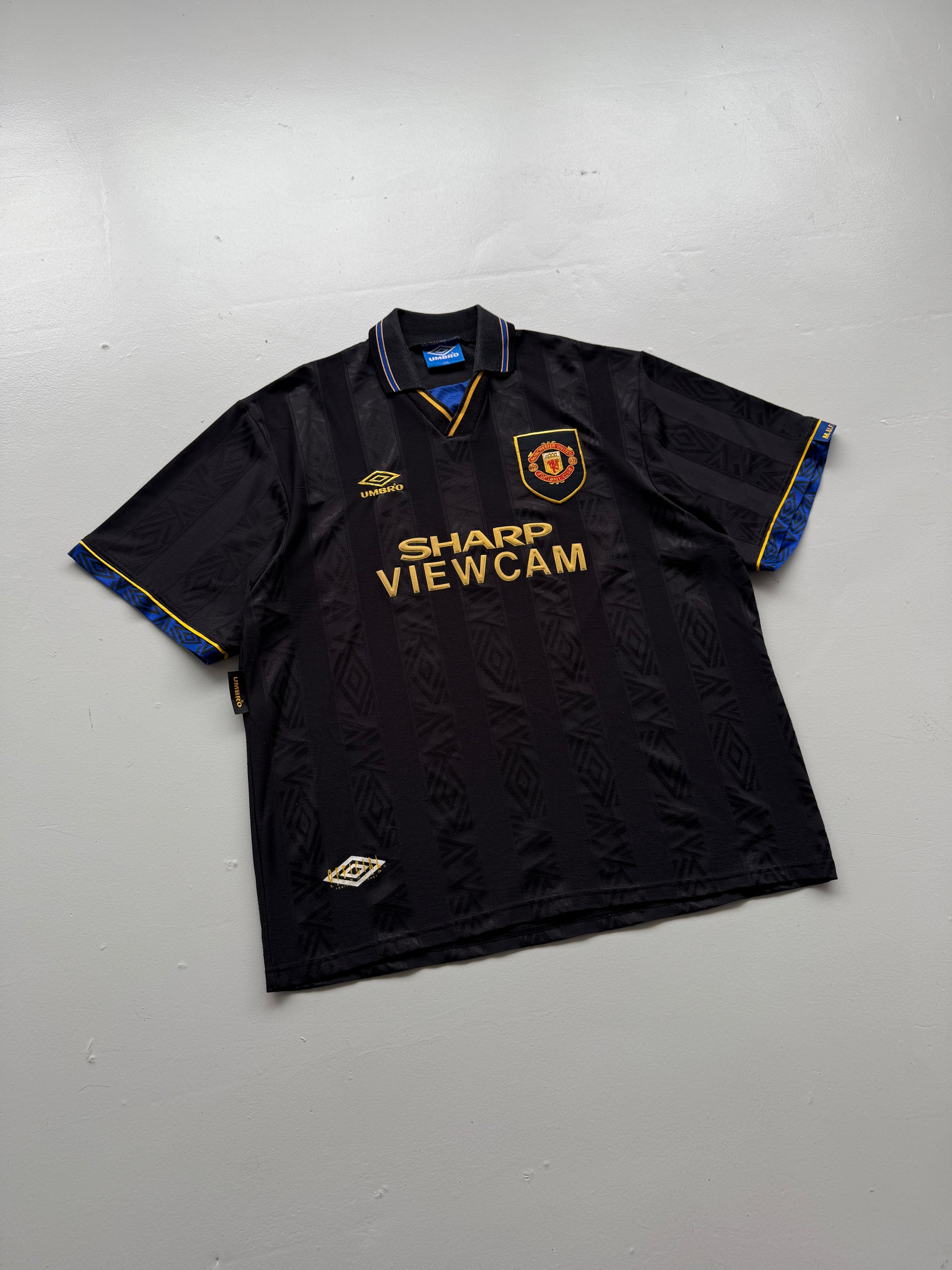 Umbro Manchester United Sharp Viewcam 90's Vintage Away Football Shirt - 2XL