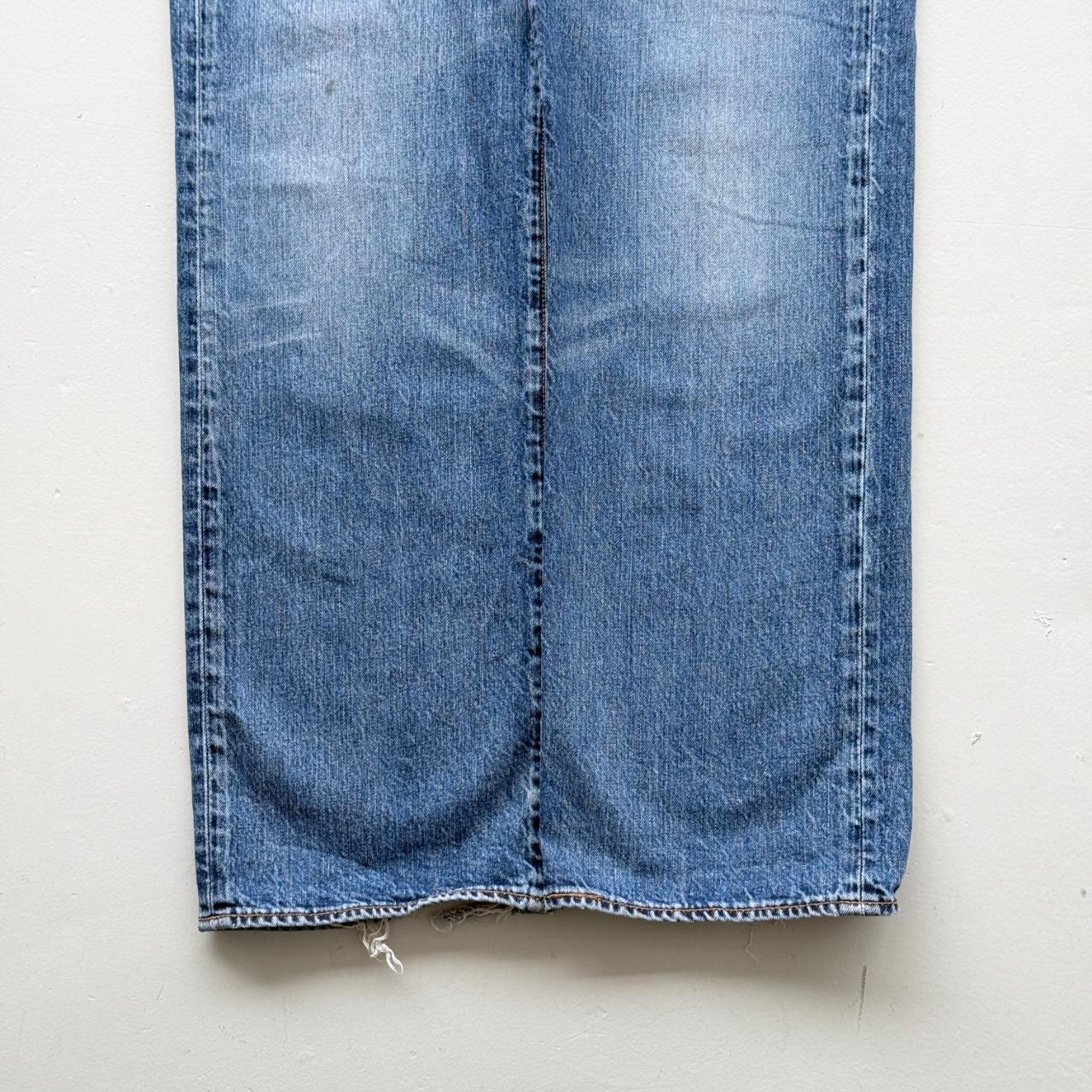 Blue Levi's 501 Denim Straight Leg 90's Vintage Jeans - 36” x 32”