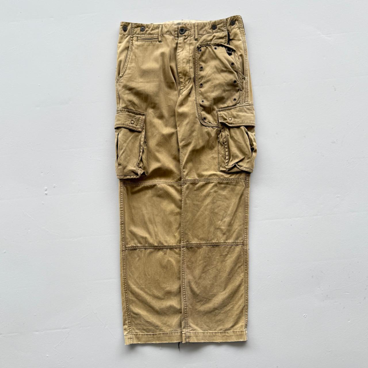 Khaki Avirex Cotton 90's Vintage Cargo's - 33” x 31”