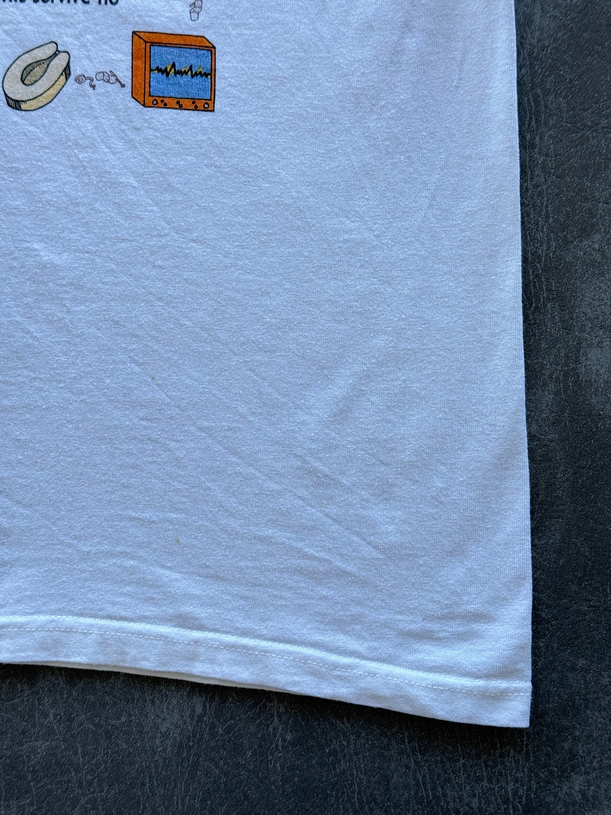 White Top Ten Reasons to Become a Nurse 90's Vintage Graphic T-Shirt - XL