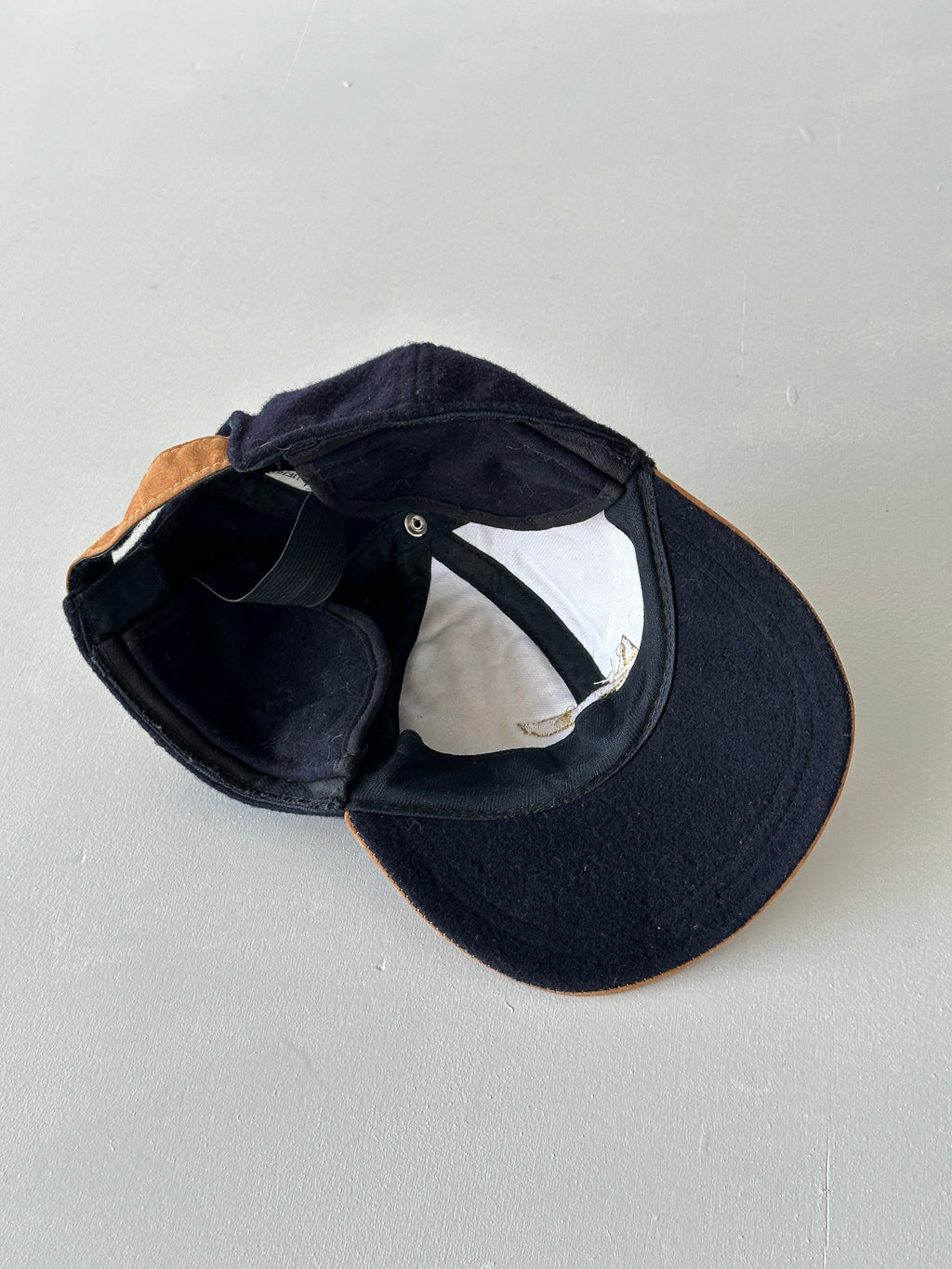 Navy Olympic Rings 90's Vintage Wool Ear Flap Cap
