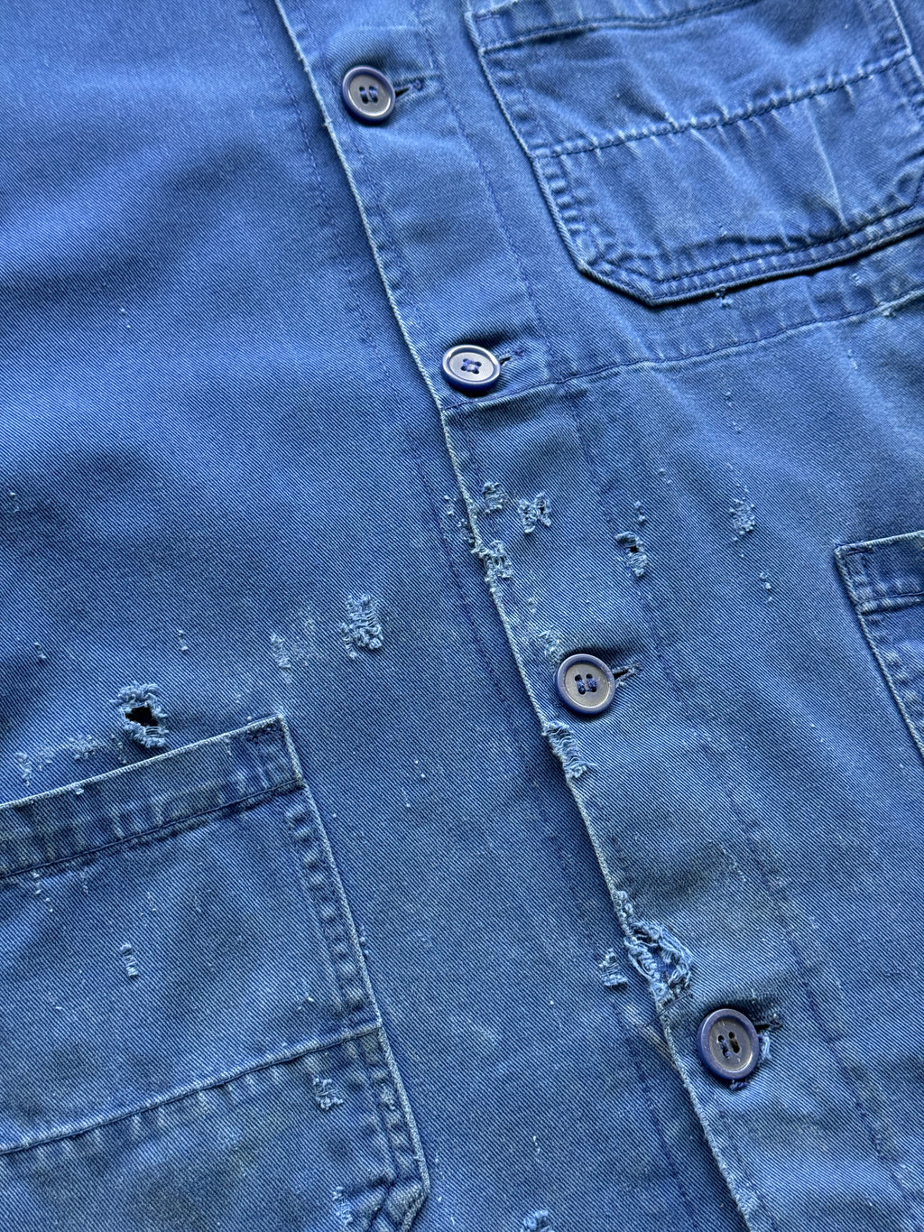 Thrashed Blue Terratrend Vintage Workwear Chore Jacket CH388 - XS