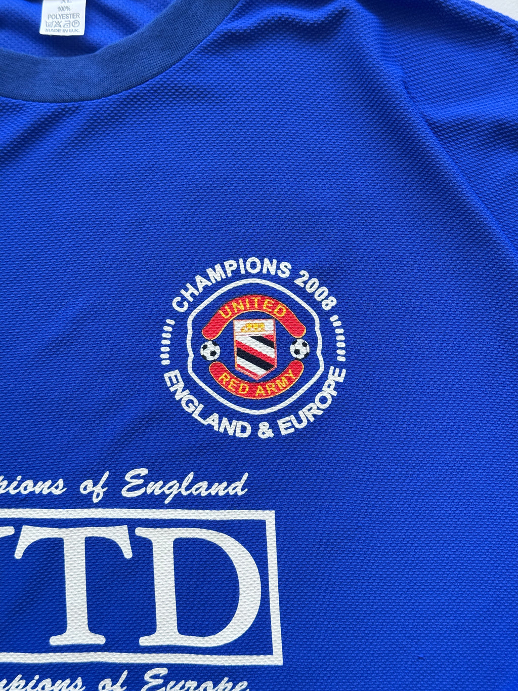 Manchester United Champions 2008 England & Europe Graphic T-Shirt - XL