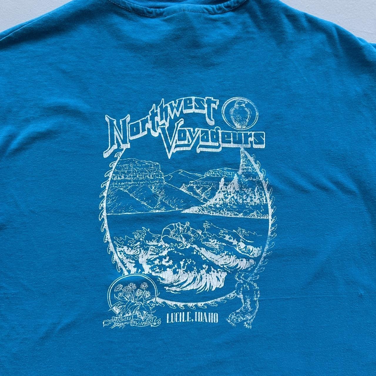 Northwest Voyager Blue 90s Vintage T-shirt - Small