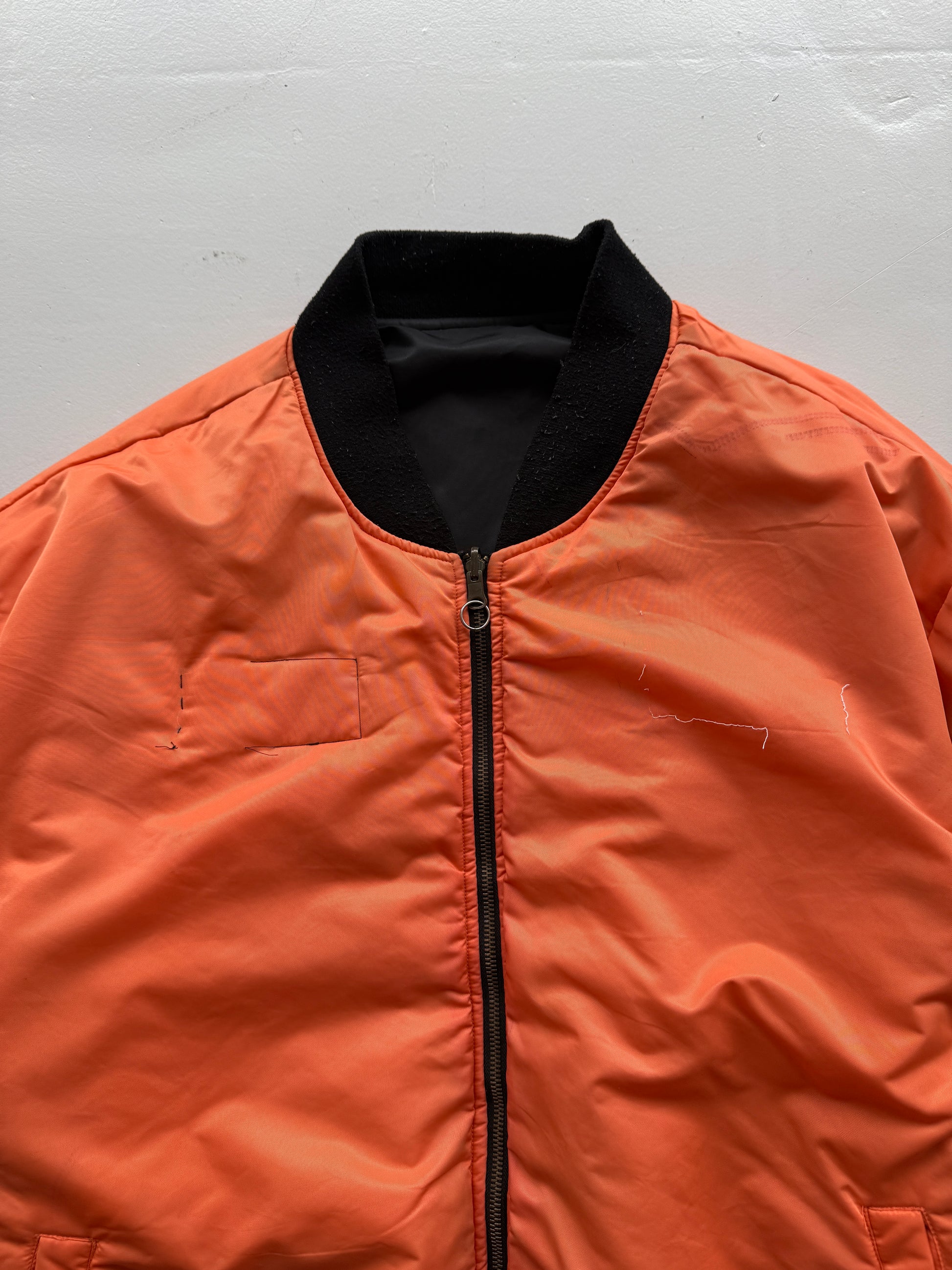 Black Reversible 90's Vintage Bomber Jacket - XXL