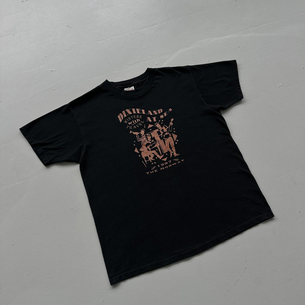 Black Dixie Land Band 90s Vintage T-shirt - Large