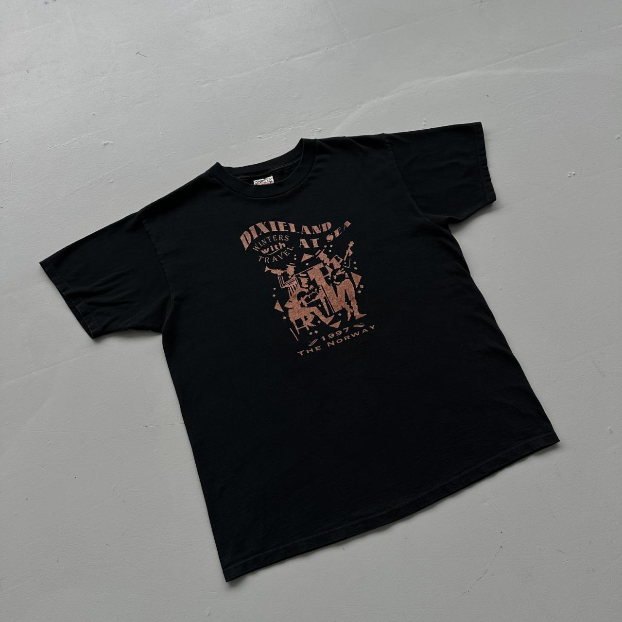 Black Dixie Land Band 90s Vintage T-shirt - Large