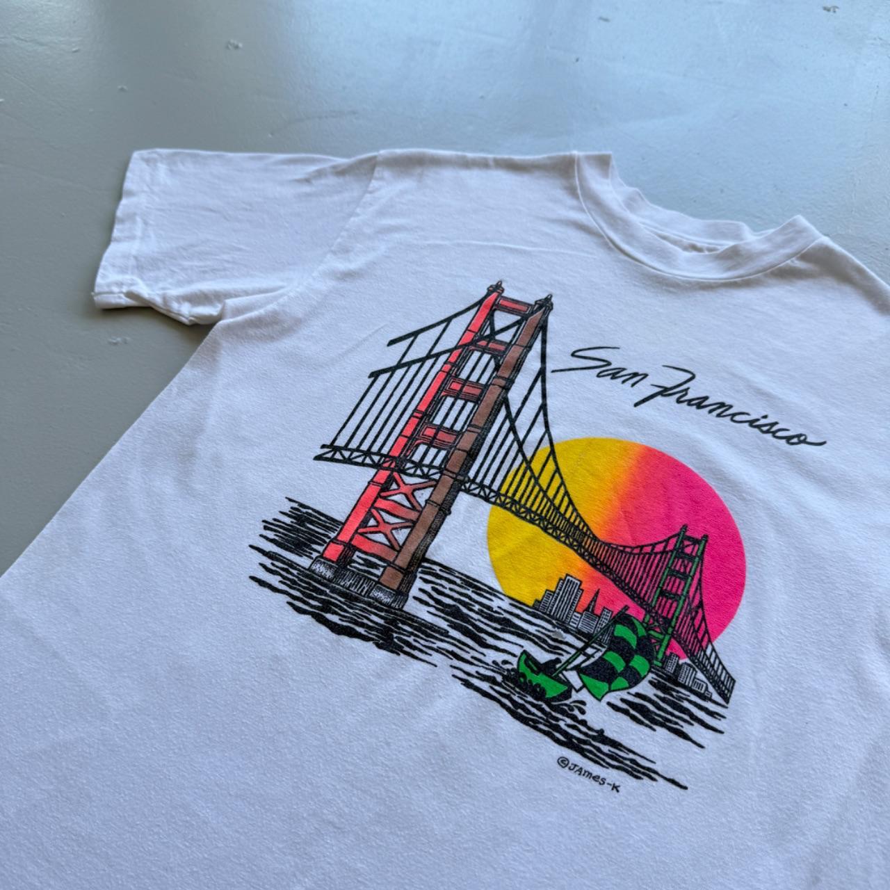 White San Francisco 90s Tourist Vintage T-shirt - Large