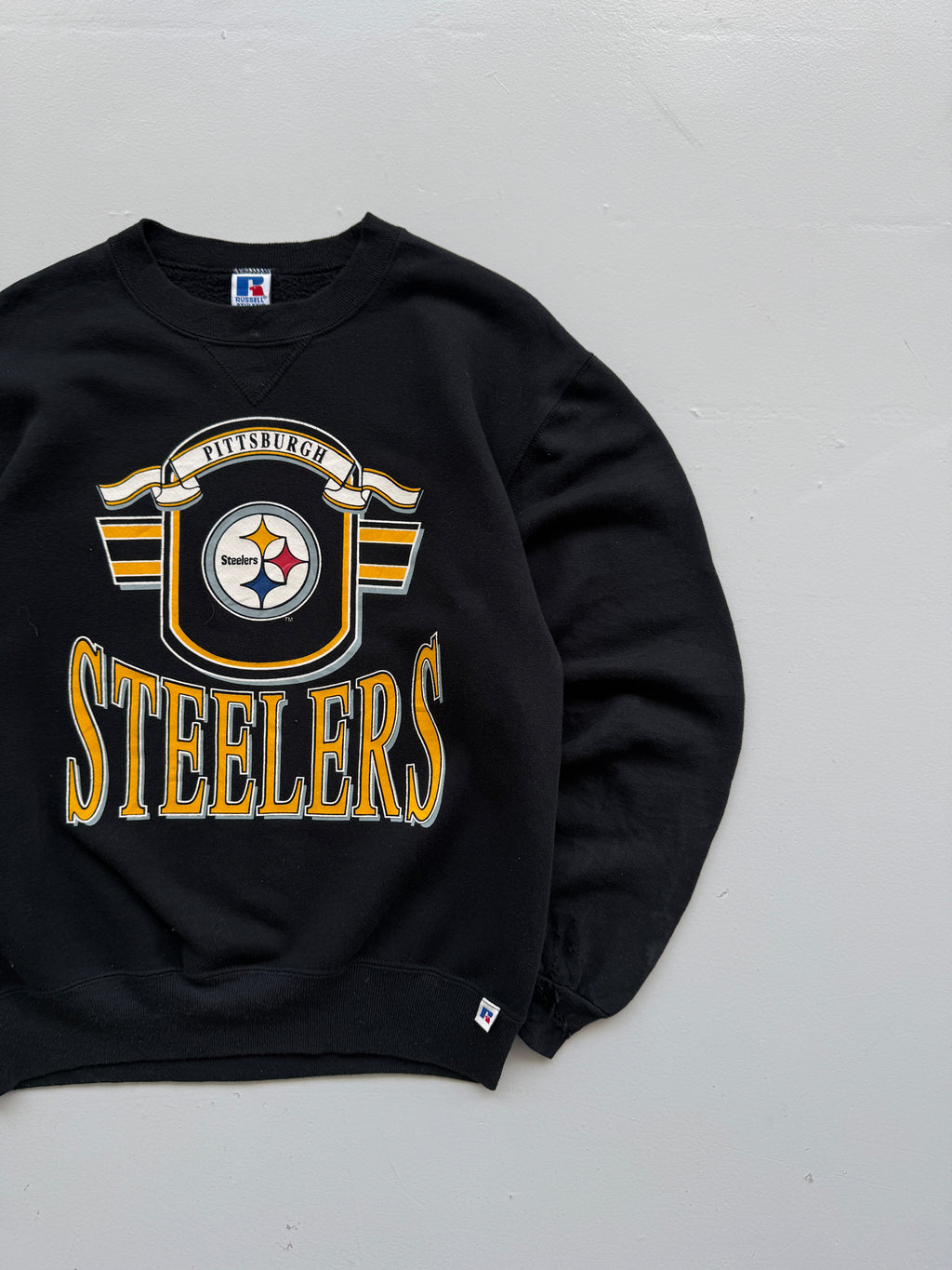 Russell Athletic Pittsburgh Steelers 90's Vintage NFL Sweatshirt - Small