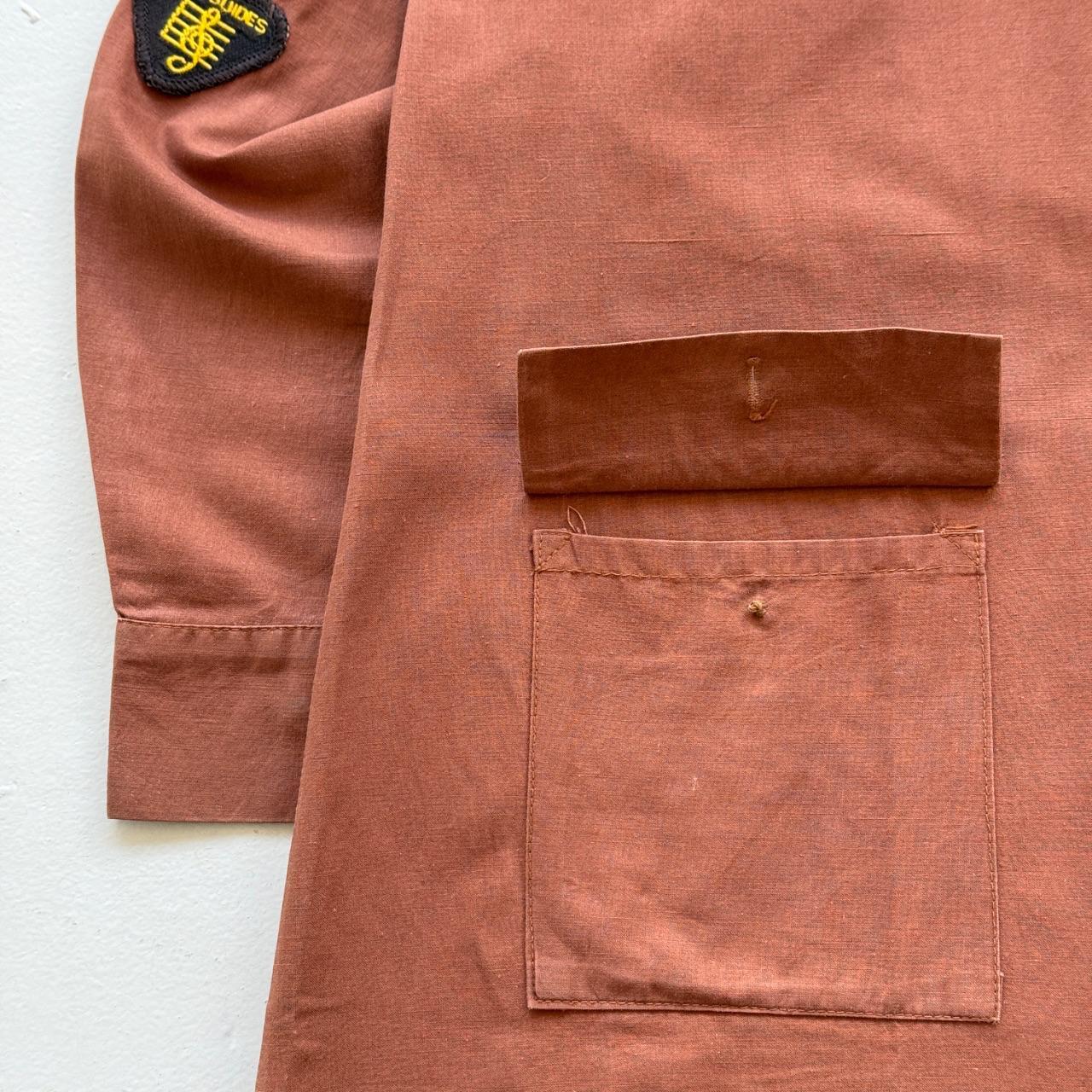 Brown Girl Guide Dress 80's Costume - Size 6
