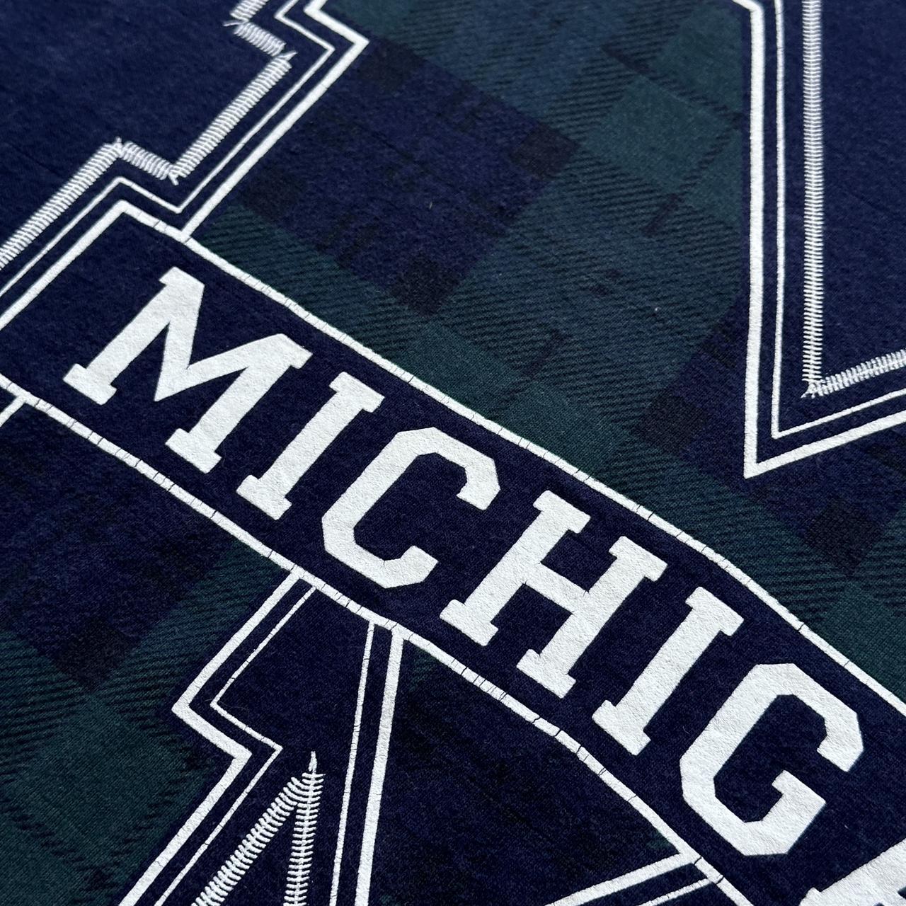 Navy Michigan University / Tourist Vintage 90's T-shirt - XL