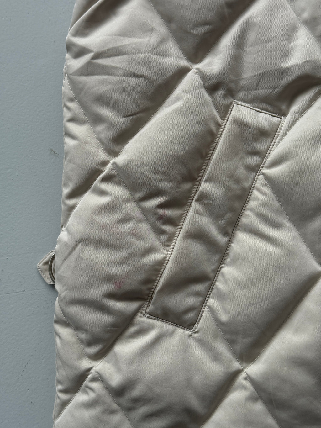 Cream Eddie Bauer 90's Vintage Quilted Body Warmer Vest - XL