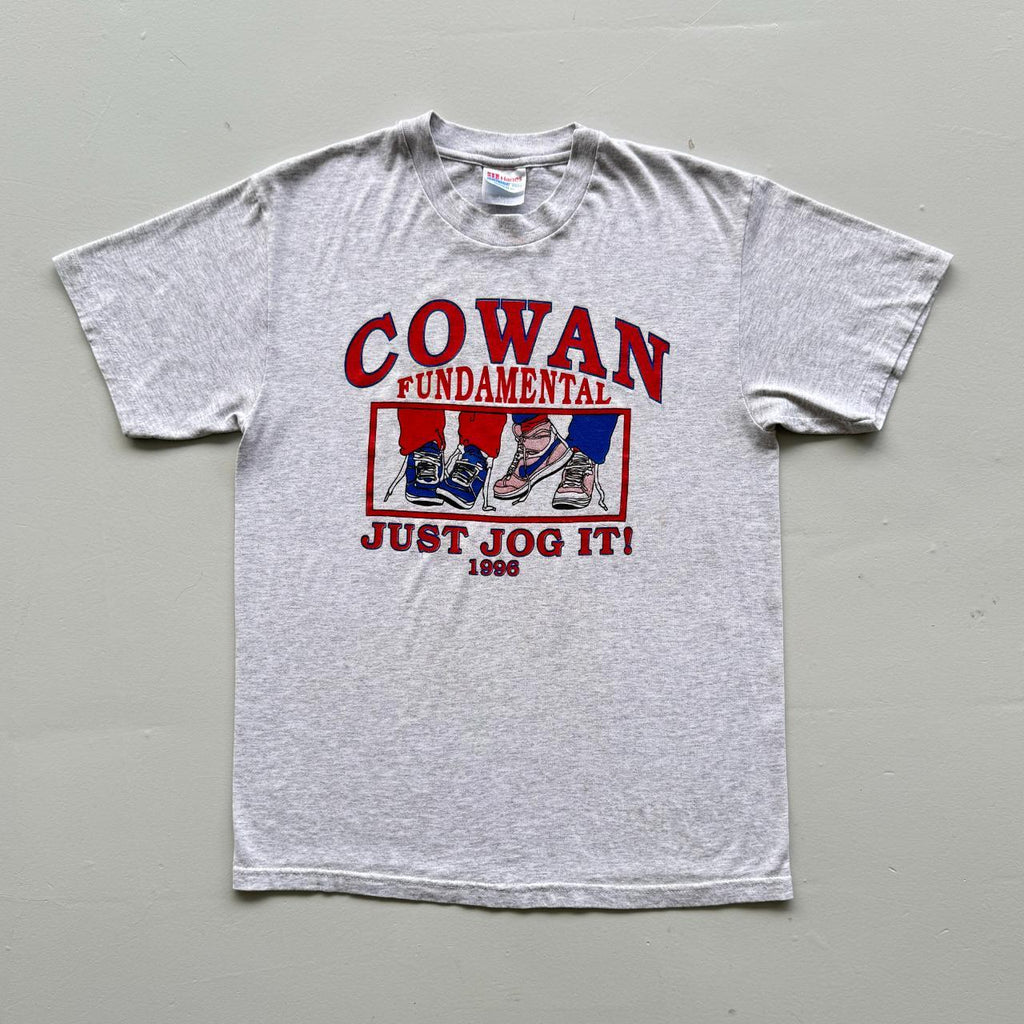 Grey Just Jog It Nike Pun Vintage 90s T-shirt - Medium