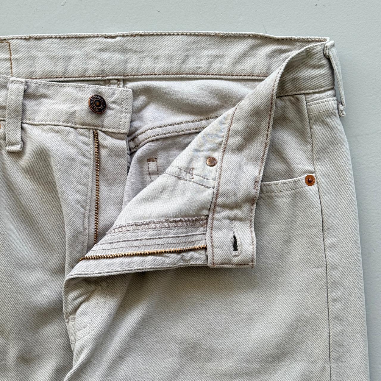White Levi's 615 Orange Tab Denim 90's Vintage Jeans - 32” x 33”