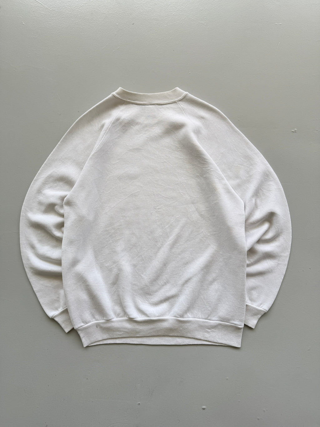 White New York 80's Vintage Graphic Tourist Sweatshirt Jumper - Medium
