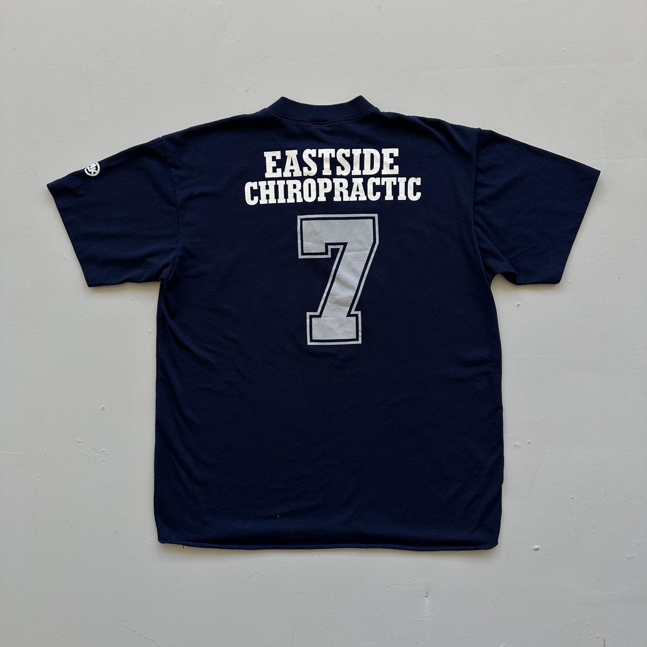 Navy Baseball Back Crackers 90s Vintage T-shirt - Large
