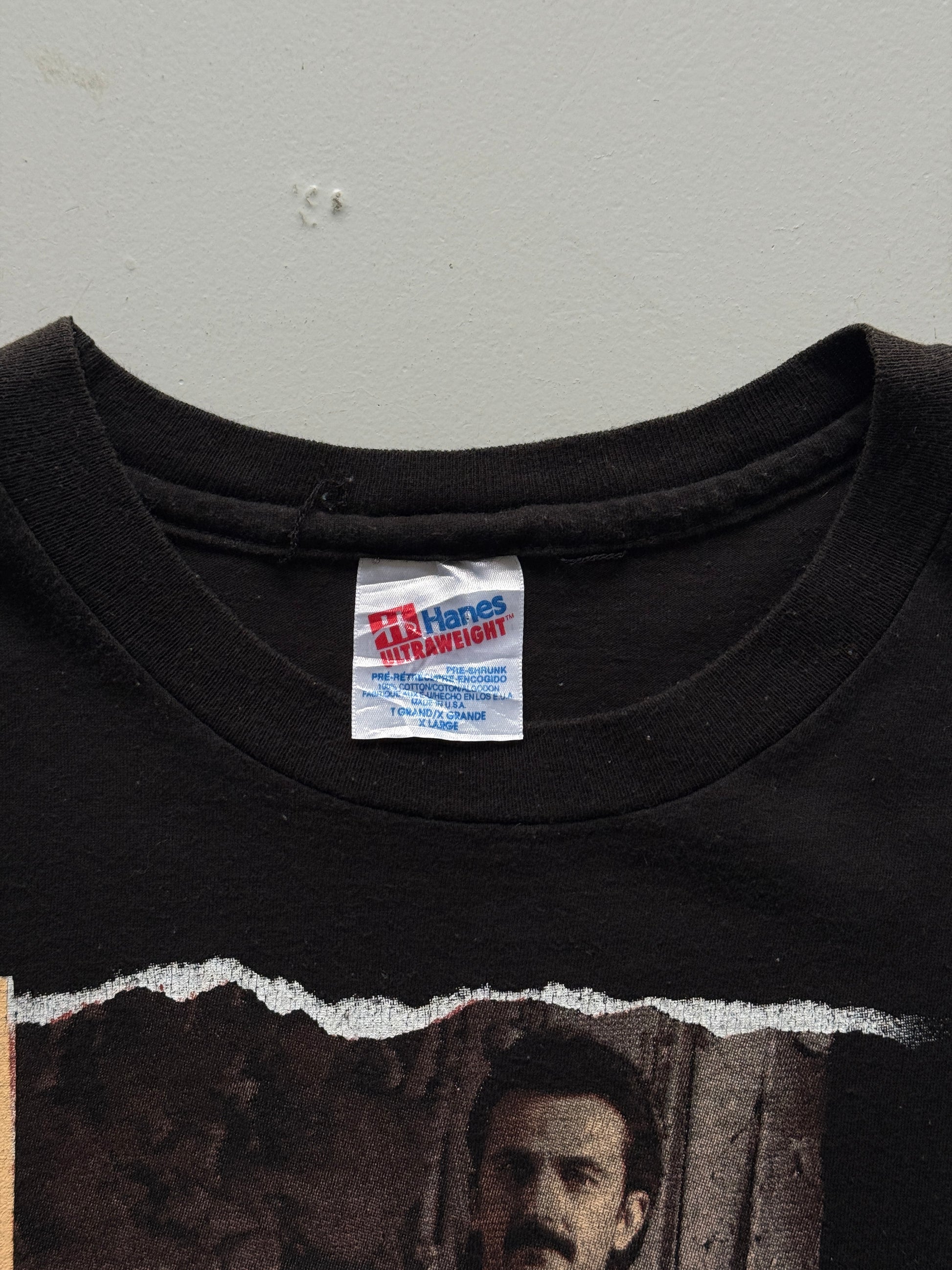 Black Aaron Tippin 90's Vintage Single Stitch Graphic T-Shirt - XL