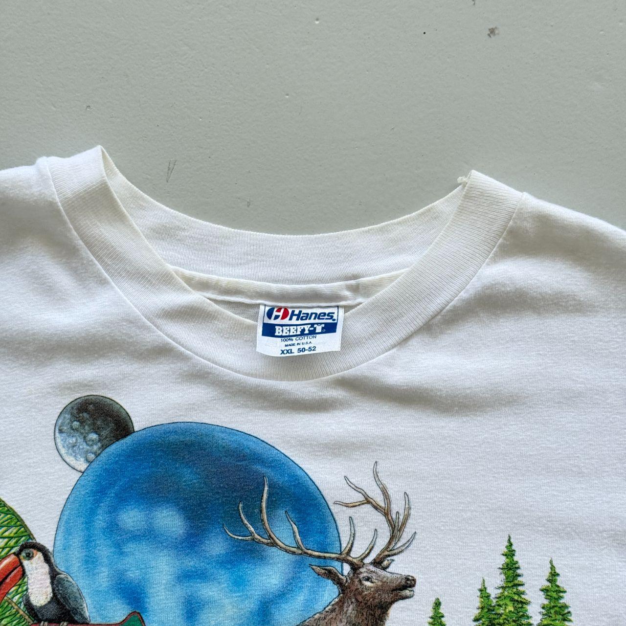 White Earth Day 90s Vintage Graphic T-Shirt - 2XL