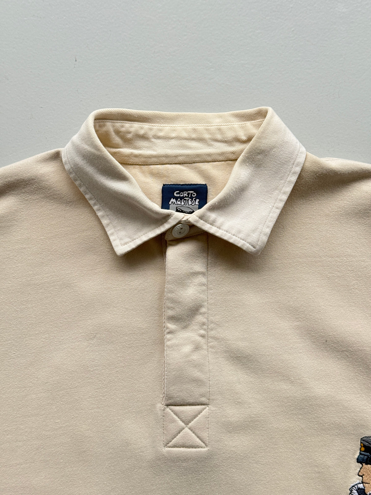 Corto Maltese Studio Aventures 90's Vintage Rugby Polo Shirt - Large