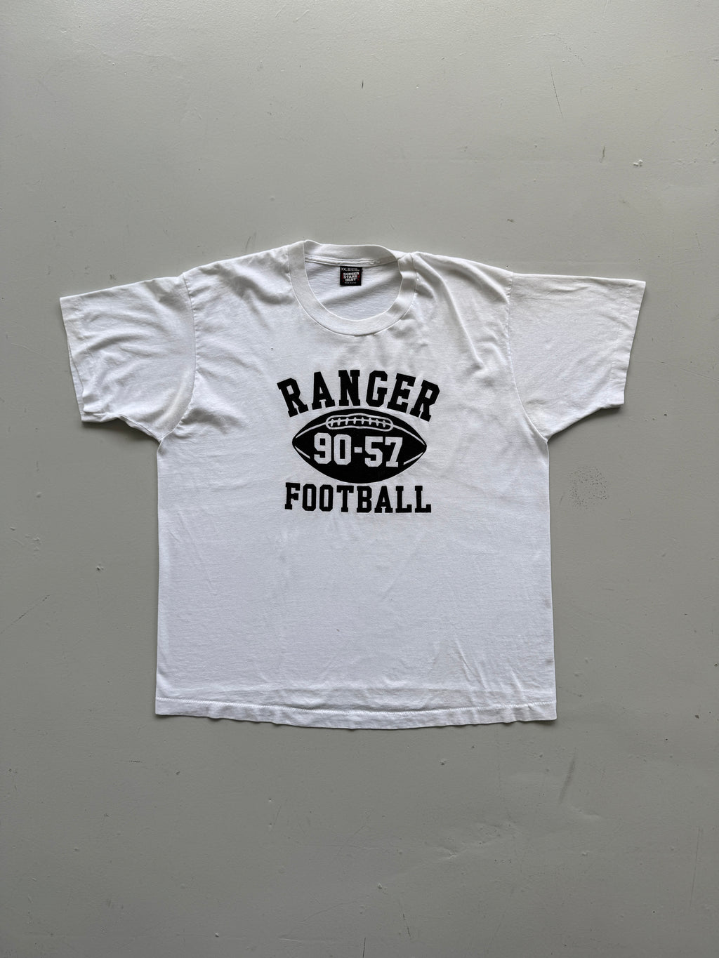 White Ranger Football 90's Vintage Single Stitch Collage T-Shirt - XL