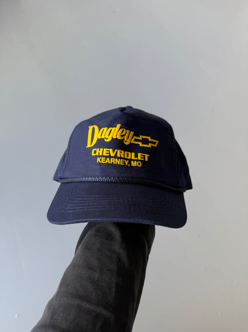 Navy Blue Dagley Chevrolet Vintage Cotton SnapBack Trucker Cap