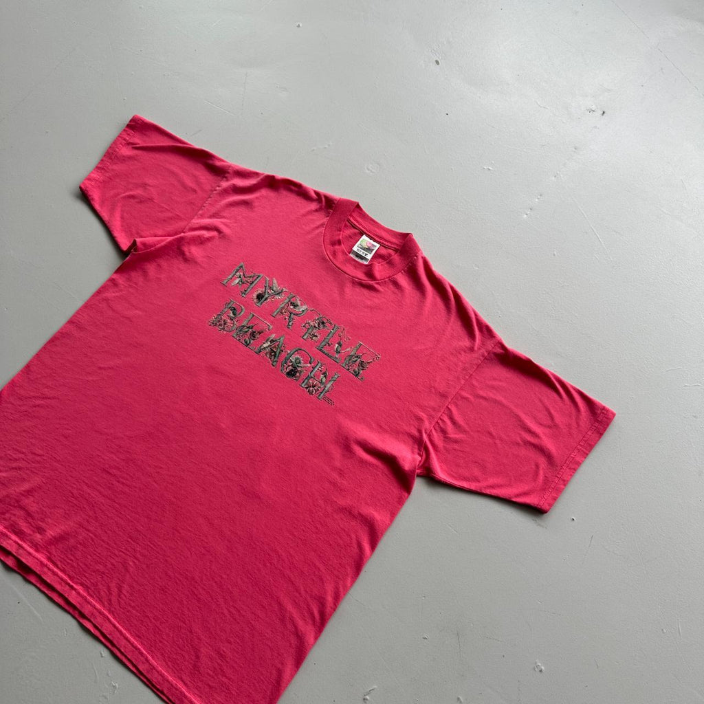 Pink Myrtle Beach 90s Vintage T-shirt - XL