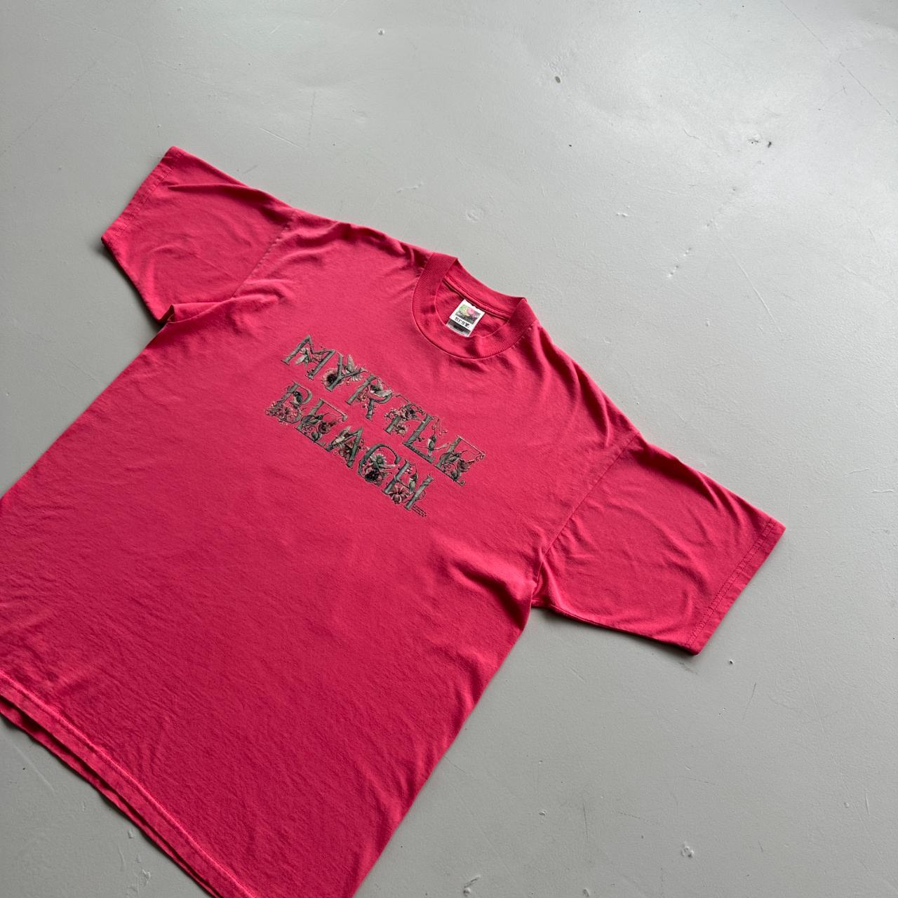 Pink Myrtle Beach 90s Vintage T-shirt - XL