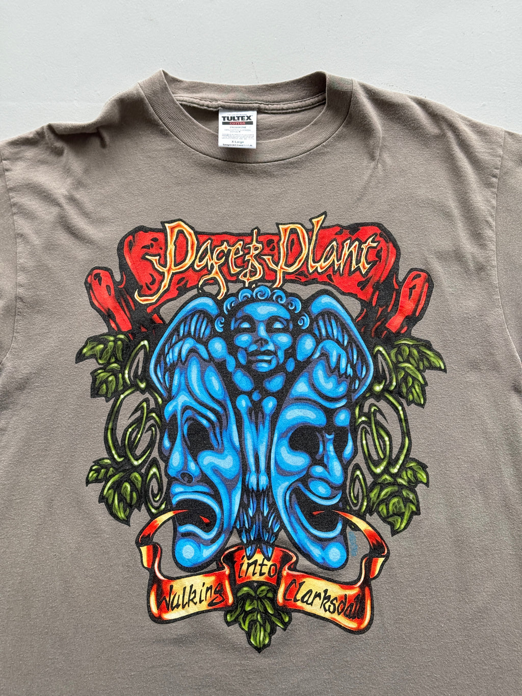 Light Brown Page Plant 90's Vintage Graphic Band T-Shirt - XL