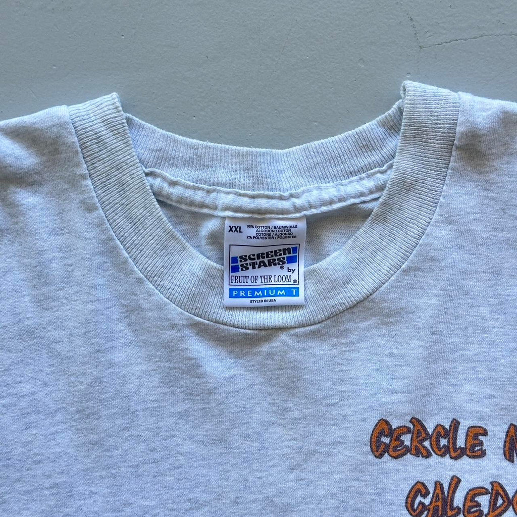 Grey Tribal / Surfwear 90s Vintage T-shirt - 2XL