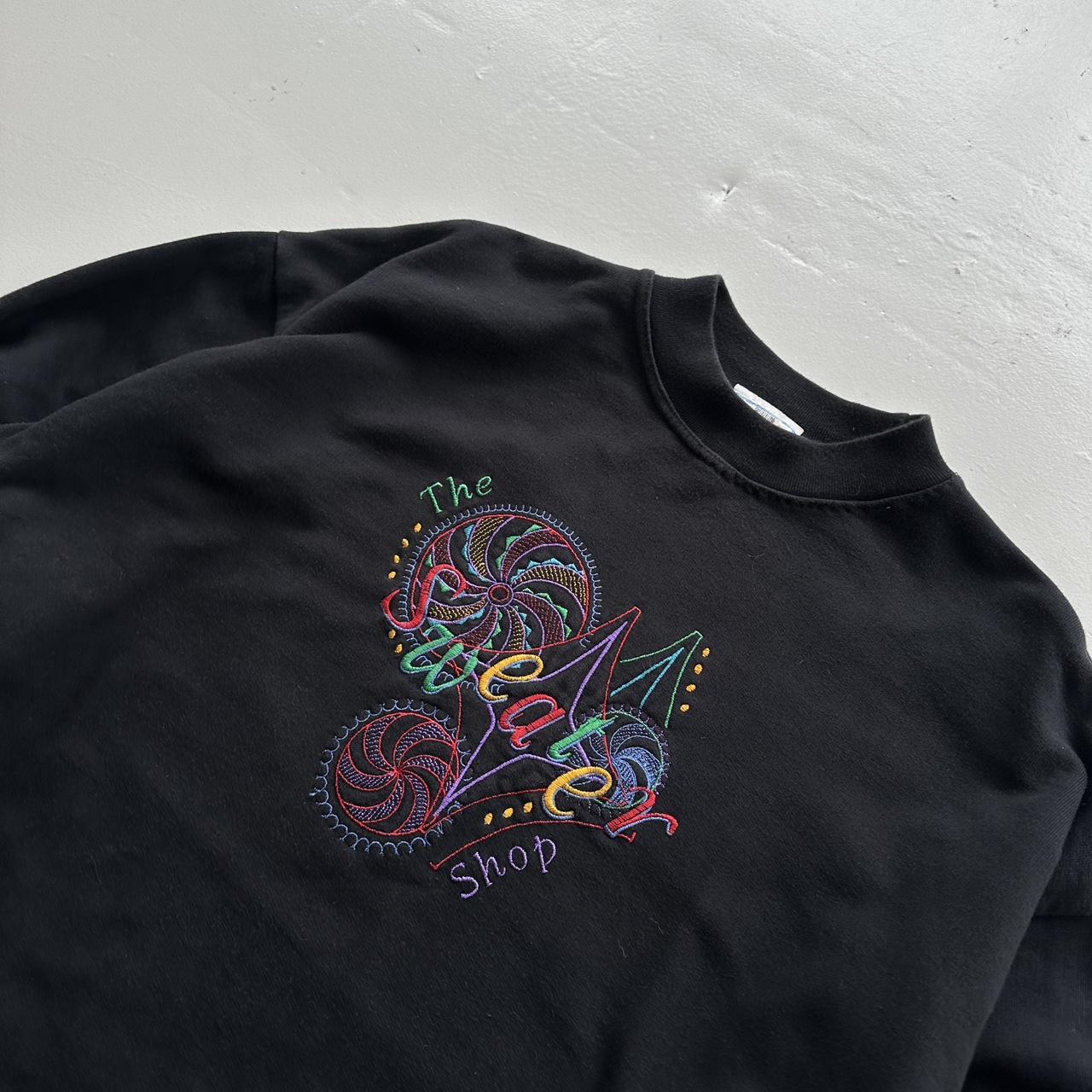 Black The Sweater Shop Vintage Embroidered Sweatshirt - XL