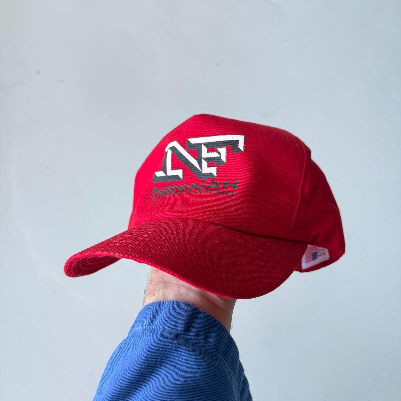 Red Neenah Foundry Vintage SnapBack Trucker Cap