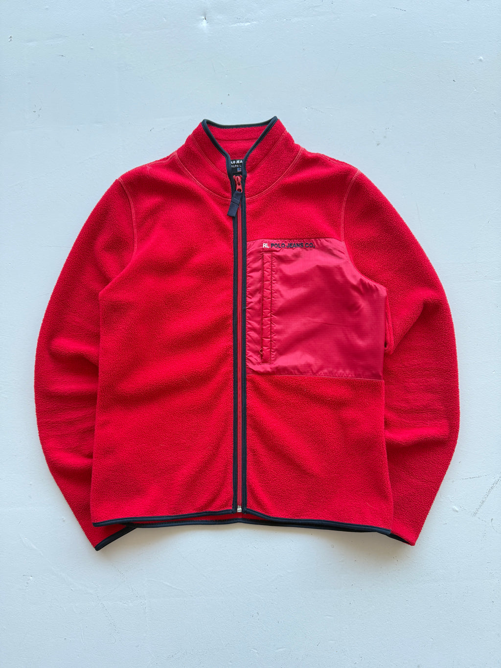 Red Polo Jeans Co 00's Full-Zip Fleece - Womens 8/10