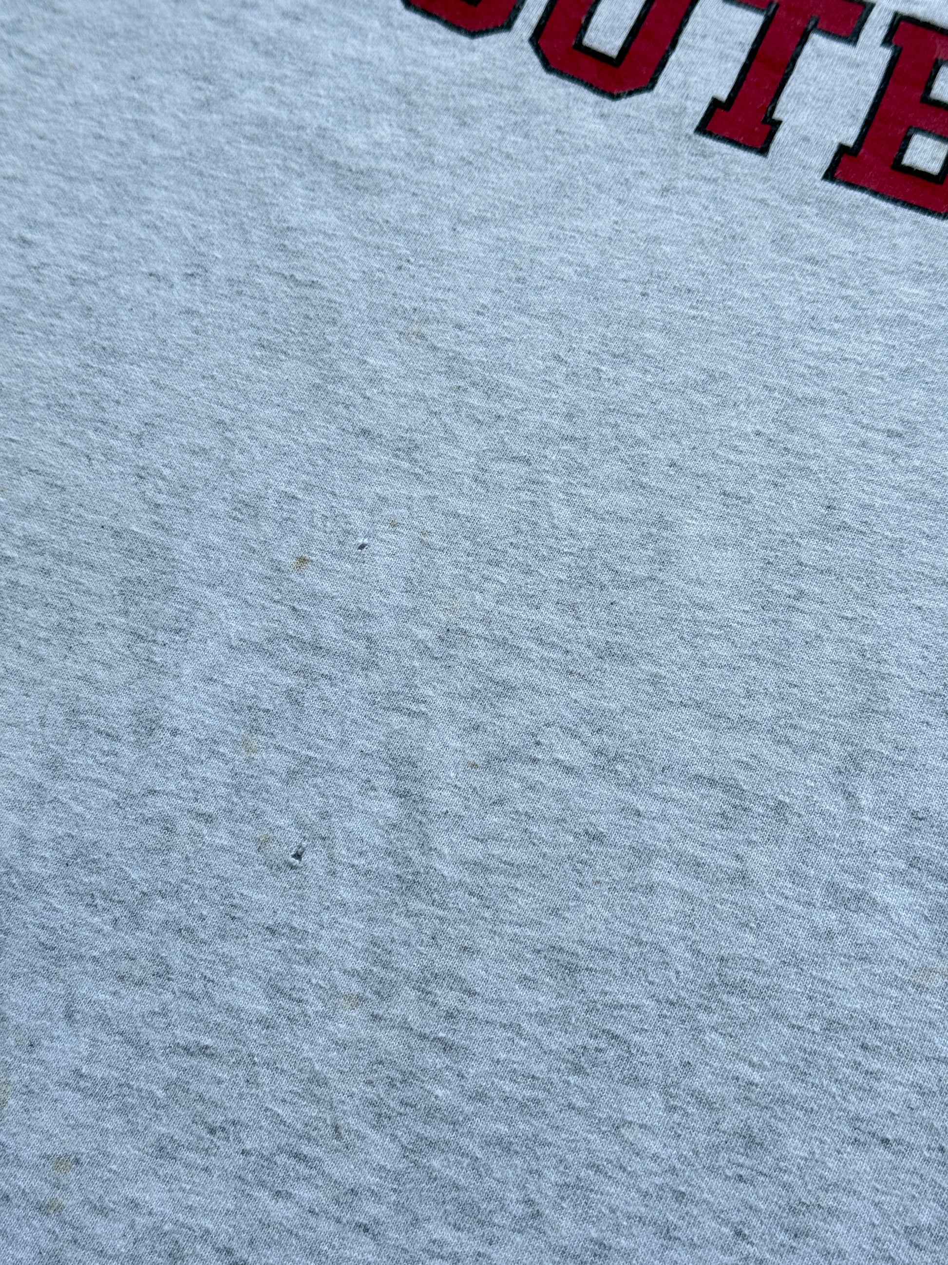 Grey Maryland Football 90's Vintage Single Stitch Graphic T-Shirt - XL
