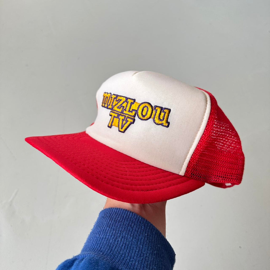 Red Mizlou TV Mesh and Foam Trucker SnapBack Cap