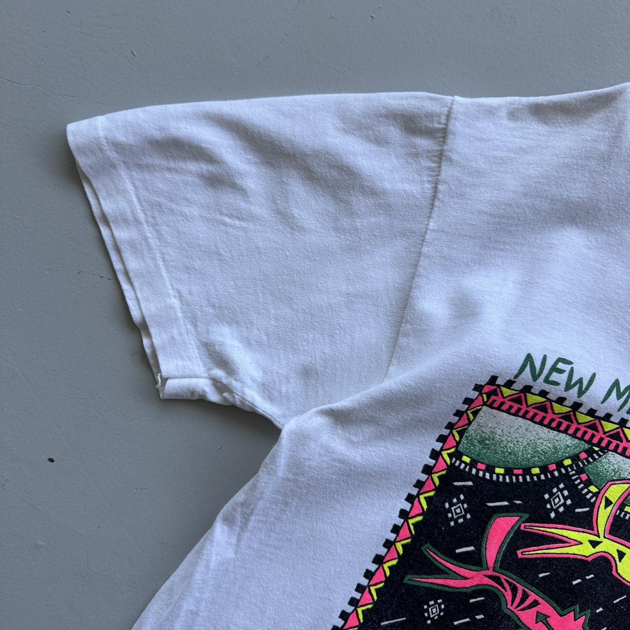 White New Mexico 90s/80s Americana Vintage T-shirt - Medium
