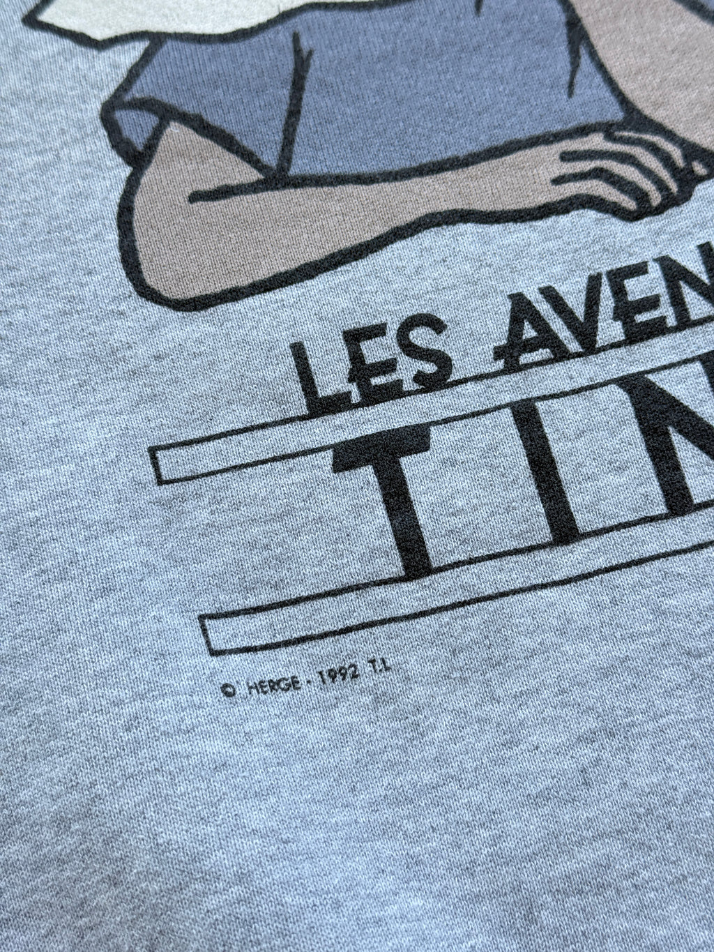 Les Aventures de Tintin 1992 Vintage Graphic Sweatshirt - Medium