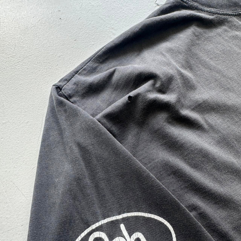 ASH Faded Black 1977 Long Sleeve Brit Pop 90s Vintage T-shirt - Large