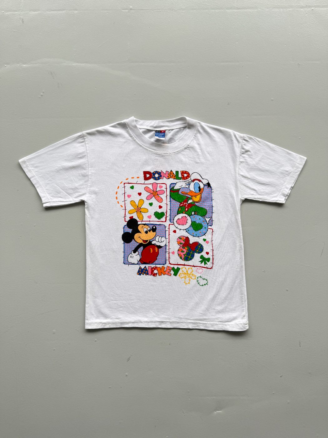 Disney Donald Duck & Mickey Mouse 90's Vintage Graphic Baby T-Shirt - Small