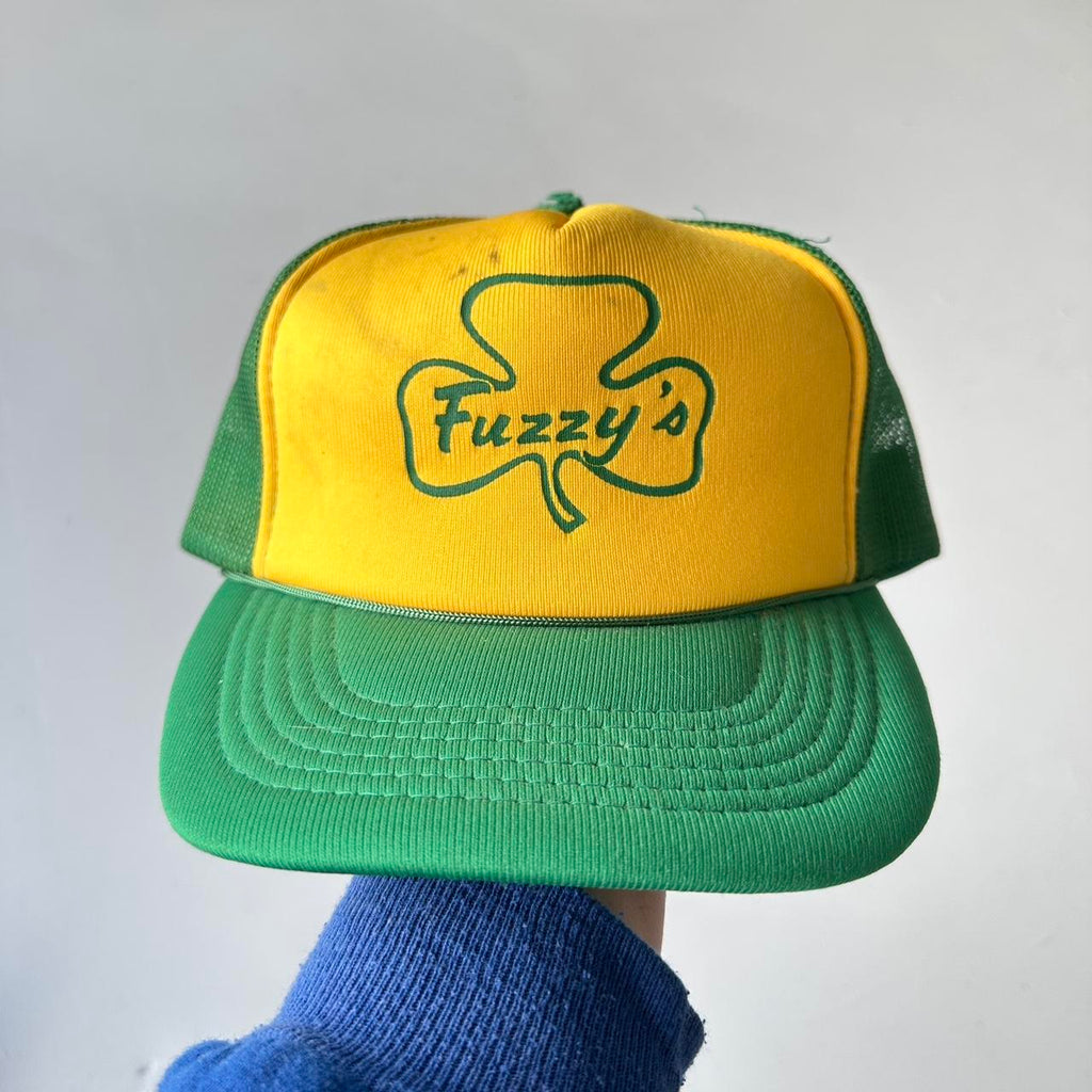 Green and Yellow Fuzzy’s Irish Mesh and Foam Trucker SnapBack Cap